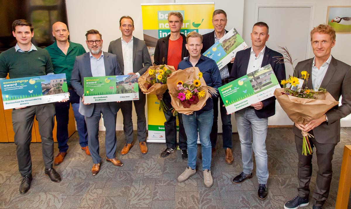 Winnaars en genomineerden van de Natuurinclusief Bouwen Award 2021