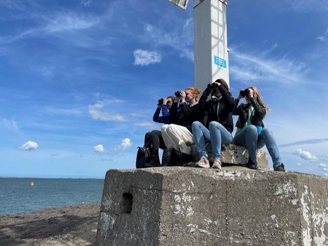 Spotters op de uitkijk bij Zierikzee (bron: Nicolle van Groningen)