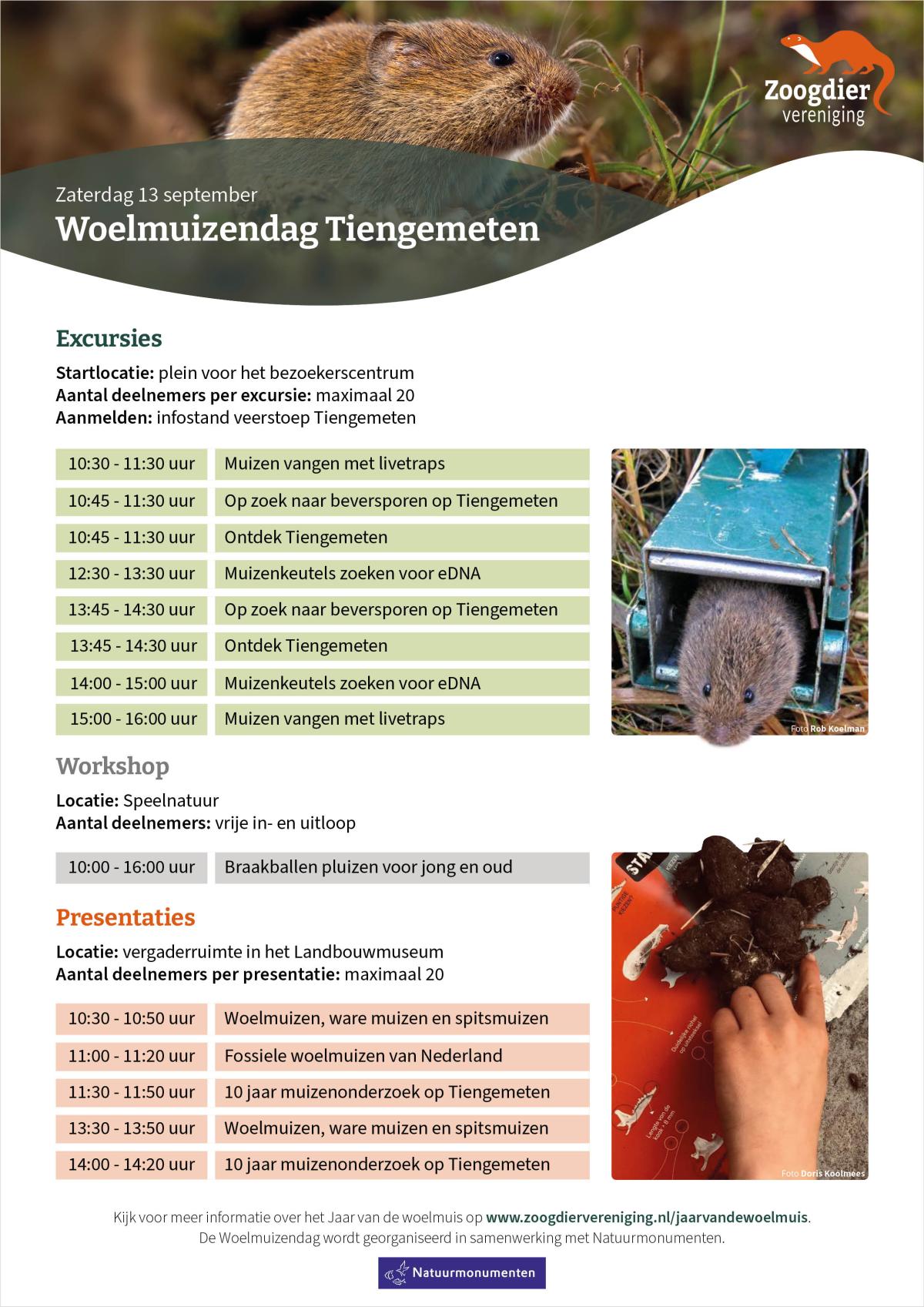 Programma Woelmuizendag Tiengemeten