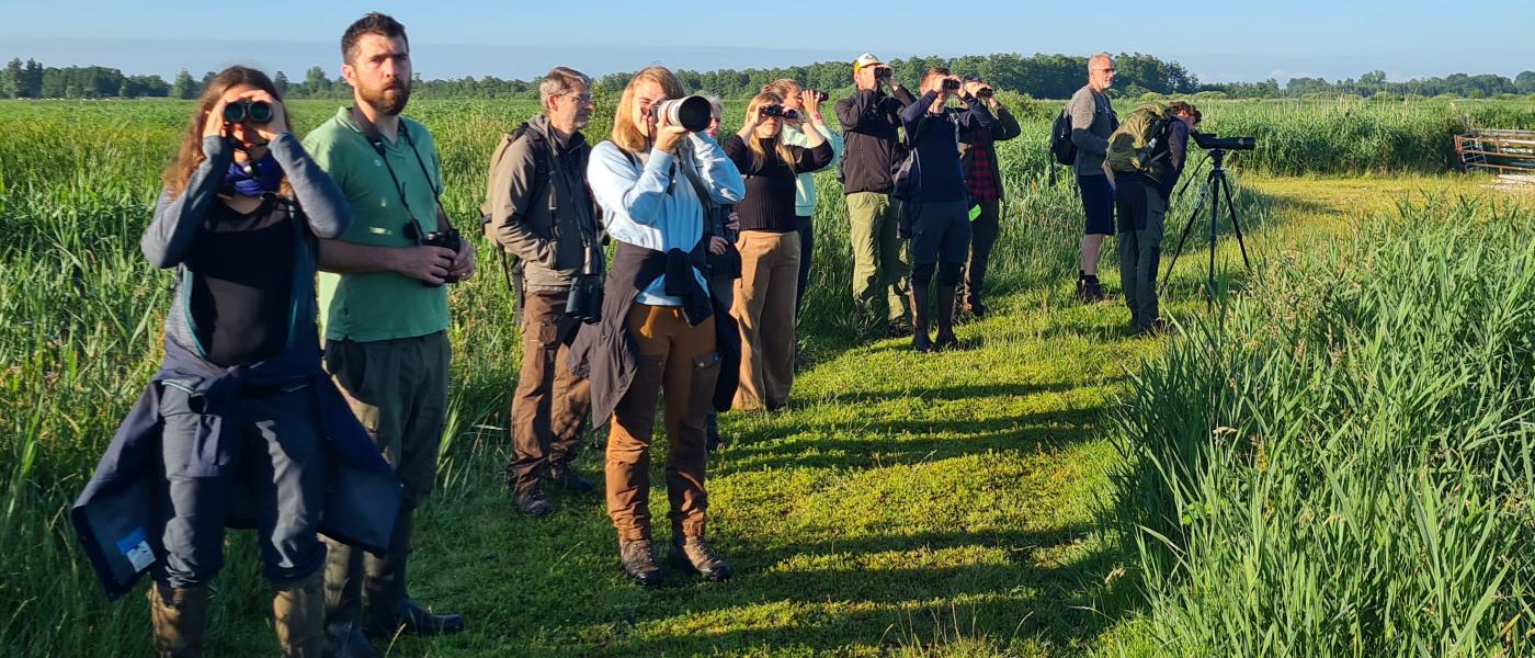 Ochtendexcursie met een groep enthousiaste natuur- en waterbeheerders uit Vlaanderen en Nederland